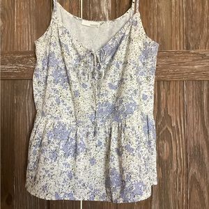 Tank top flower pattern top